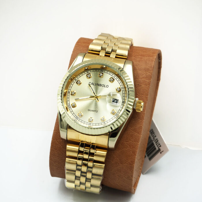 CALVNBOLO Watch Set For Men Analog Leather Strap CALVNBOLO 025 Attractive Design - Image 6