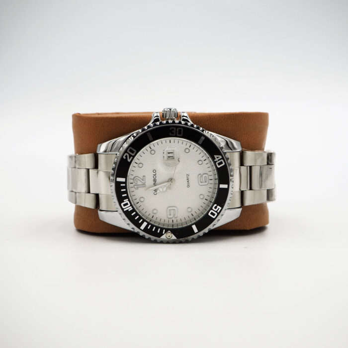 CALVNBOLO Watch Set For Men Analog Steel Strap Silver Color CALVNBOLO 26 - Image 5