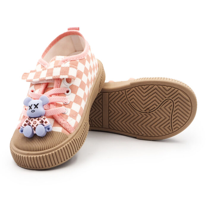"Casual Comfortable Sneakers For Boys & Girls (Pink 9938), Lightweight Breathable Non Slip Shoes For Indoor Outdoor Walking, Spring And Autumn " - Image 5