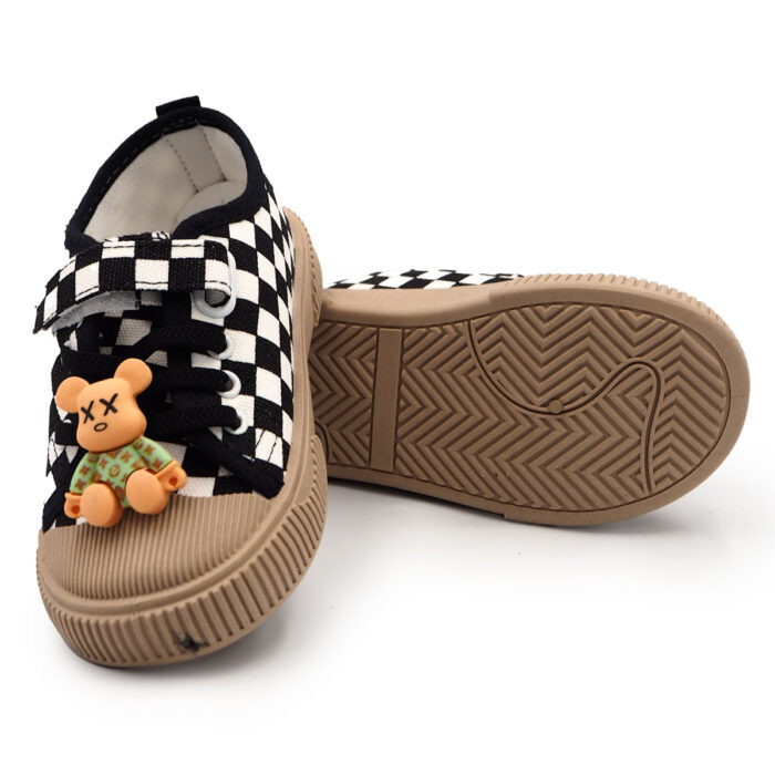 "Casual Comfortable Sneakers For Boys and Girls(Black 9938), Lightweight Breathable Non Slip Shoes For Indoor Outdoor Walking, Spring And Autumn " - Image 5