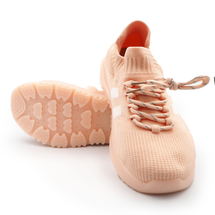 Fashionable Breathable Mesh Soft Sole Sports Shoes for Boys and Girls, (Pink Color fl2022-702) - Image 5