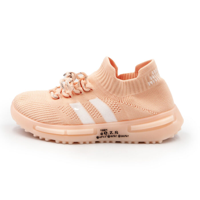 Fashionable Breathable Mesh Soft Sole Sports Shoes for Boys and Girls, (Pink Color fl2022-702) - Image 7