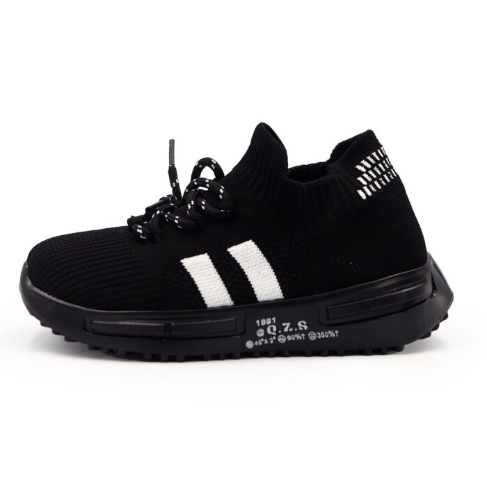 Fashionable Breathable Mesh Soft Sole Sports Shoes for Boys and Girls,( Black Color fl2022-702) - Image 7