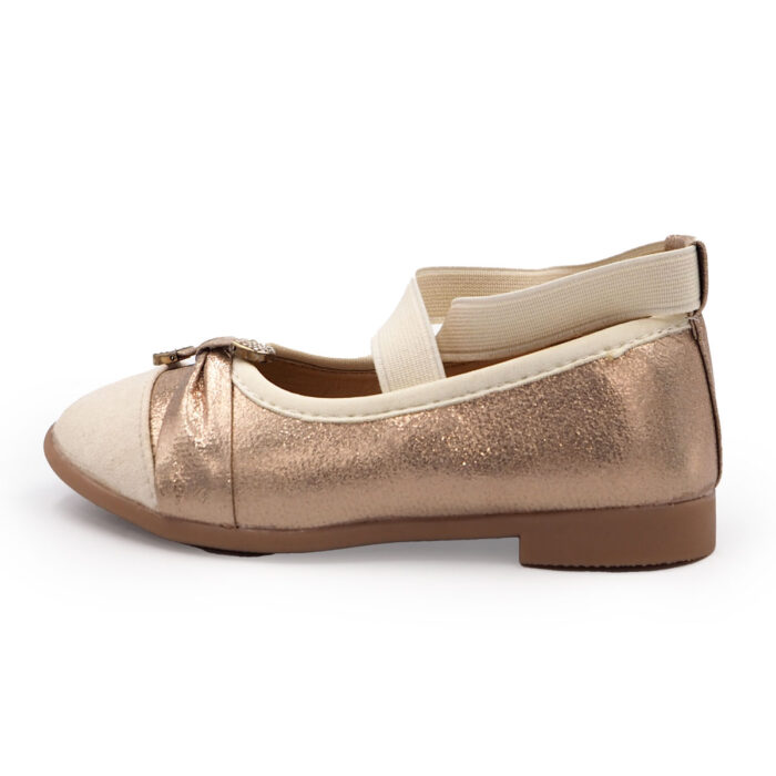 Girls Shoes for Special Occasion and Festive, Ballet Flat Shoes Dancer Style - Ribbon Style (Beige rp4990) - Image 7