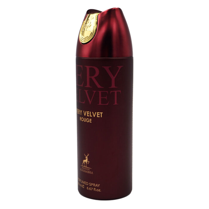 Alhambra Very Velvet Rouge Body Spray 200ml - Image 4