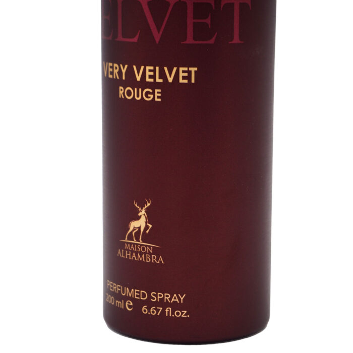 Alhambra Very Velvet Rouge Body Spray 200ml - Image 5