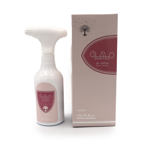 Lattafa Mohra Silky Rose Air Freshener 450ml form Homes - Office - Cars - Carpets