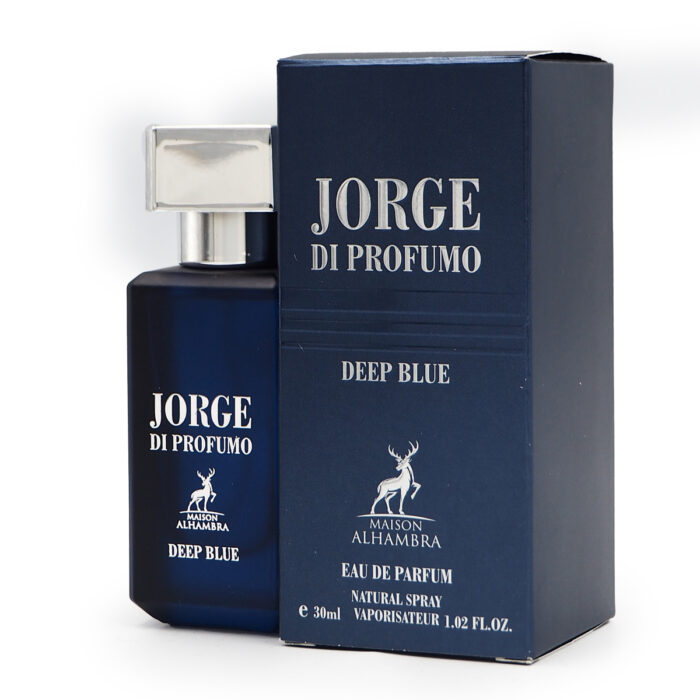 Alhambra Jorge Di Profumo Deep Blue 30ml EDP Perfume: A Dark and Mysterious Aromatic Woody Fragrance - Image 4
