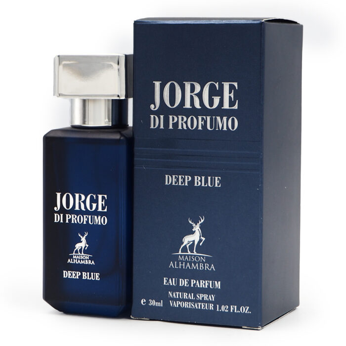 Alhambra Jorge Di Profumo Deep Blue 30ml EDP Perfume: A Dark and Mysterious Aromatic Woody Fragrance