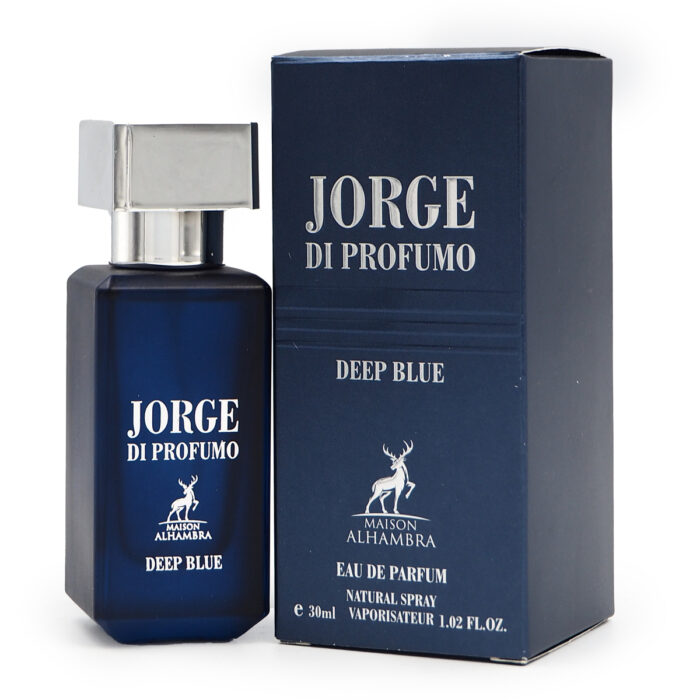 Alhambra Jorge Di Profumo Deep Blue 30ml EDP Perfume: A Dark and Mysterious Aromatic Woody Fragrance - Image 7