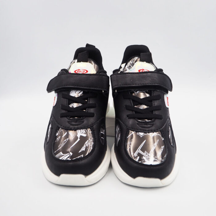 Fashion Girls Shoes Pattren Printed Sneakers for Women - Wanita Non Slip Soft Sole, Lase UP (black cn78)