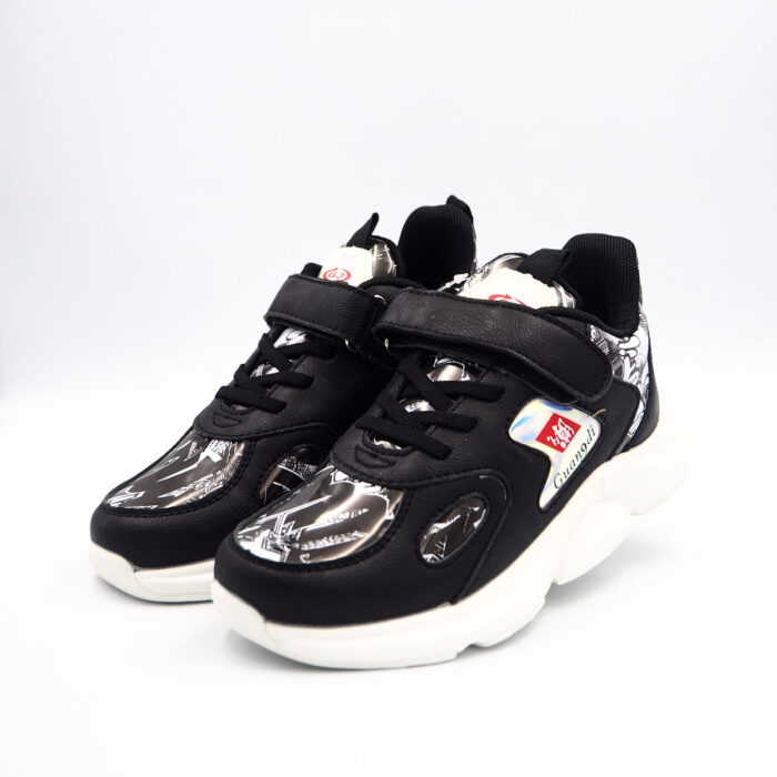 Fashion Girls Shoes Pattren Printed Sneakers for Women - Wanita Non Slip Soft Sole, Lase UP (black cn78) - Image 3