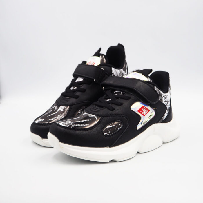 Fashion Girls Shoes Pattren Printed Sneakers for Women - Wanita Non Slip Soft Sole, Lase UP (black cn78) - Image 4
