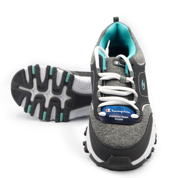 Champion Women's Margaret Grey Jersey Runner Running Lace-Up Shoes Sneakers Wide (Grey 169292-d11) - Image 5