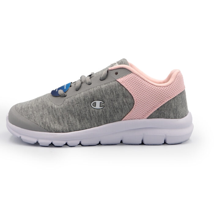Champion Casual Sport Pink Sneakers for Girls , Women, Extra Light Weight Training Shoes( 181870-Gray-Pink) - Image 3