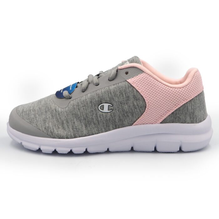 Champion Casual Sport Pink Sneakers for Girls , Women, Extra Light Weight Training Shoes( 181870-Gray-Pink) - Image 2