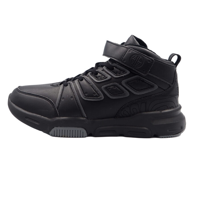 School Black Shoes Higher Upper Amercian Style - ready from Malaysia, Fashionable Boys Shoe - Kasut (laiku 1510-black) - Image 7