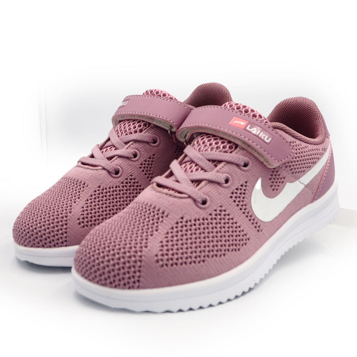 Boys & Girls Sports Mesh Breathable Shoes, Sneakers kasut sukan Pink (9215-Purble)