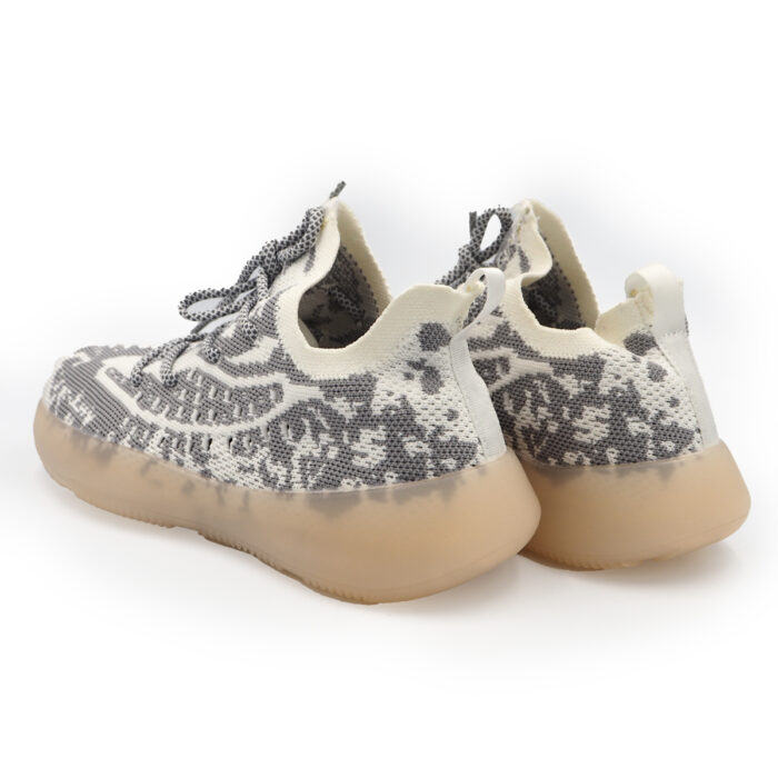 Ready Stocks Boys Mesh Breathable Sports Shoes Fashionable - Casul Shoes( laiku 2102 white gray) - Image 4