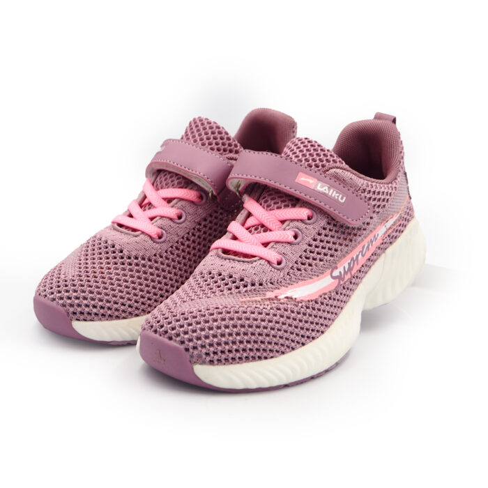 Boys & Girls Sports Mesh Breathable Shoes, Sneakers kasut sukan (9201-Purble) - Image 4