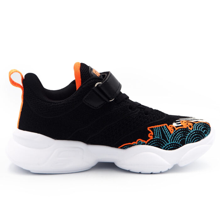 Woven Fabric Blue Orange Running Shoes Eva Outsole for Boys & Girls, Young Children, Women, Wanita Kasukint (kint815-blue orange) - Image 6