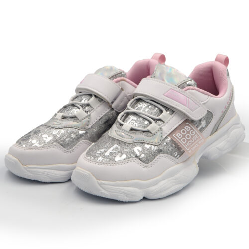 Ladies Stylish Platform Sole  Heelsneakers Women Chunky Shoes for Girls -( Wanita23257 white silver)