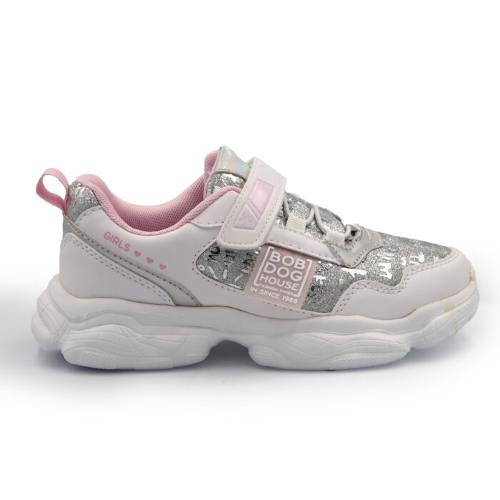 Ladies Stylish Platform Sole  Heelsneakers Women Chunky Shoes for Girls -( Wanita23257 white silver) - Image 6