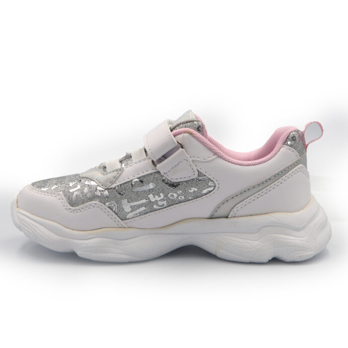 Ladies Stylish Platform Sole  Heelsneakers Women Chunky Shoes for Girls -( Wanita23257 white silver) - Image 7