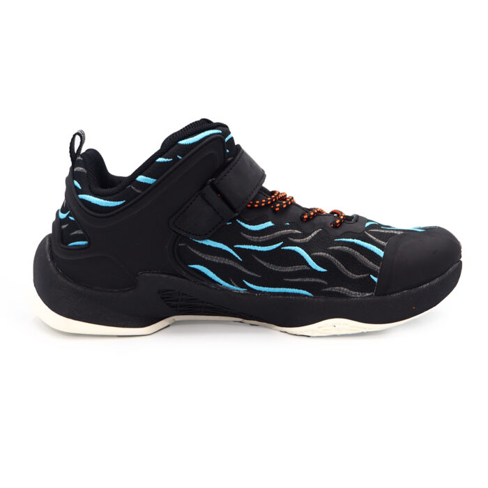 Boys & Girls American Style Shoes Ready Stocks Summer High Top Chock Absorption Black Blue babera( 1093923 -black-blue ) - Image 7