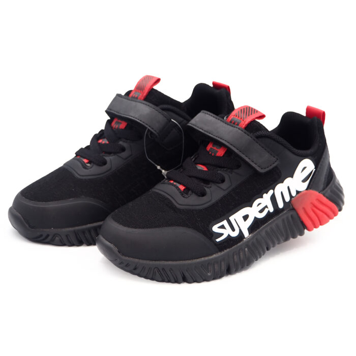 BABERA Black Red Unisex Simple Breathable Sport Shoe Men Women Casual Outdoor Shoes Putars Kasut berlar babera (1091723- black-red) - Image 3
