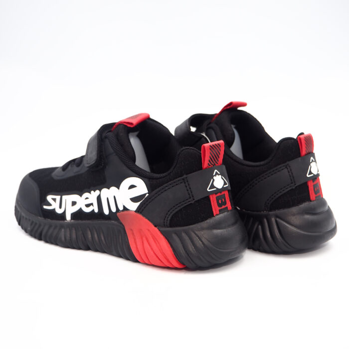BABERA Black Red Unisex Simple Breathable Sport Shoe Men Women Casual Outdoor Shoes Putars Kasut berlar babera (1091723- black-red) - Image 4
