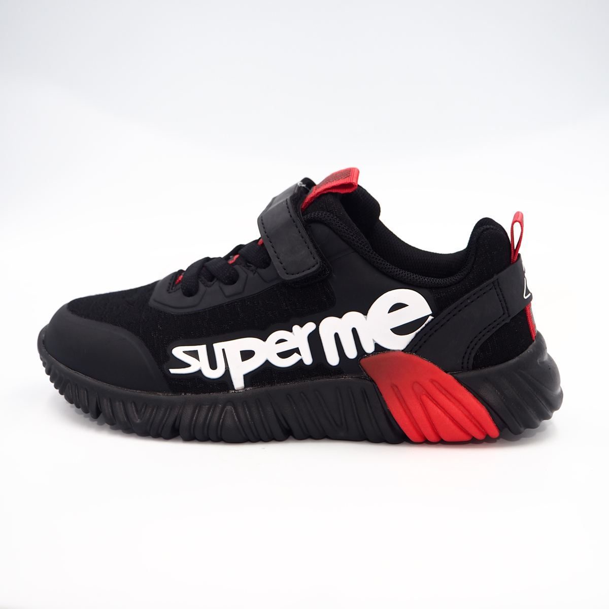 BABERA Black Red Unisex Simple Breathable Sport Shoe Men Women Casual Outdoor Shoes Putars Kasut berlar babera (1091723- black-red)