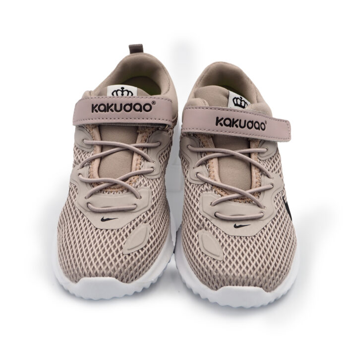 "K6572 Childrens Shoes Light  Weight Shoes for Girls , Gentel Design for Girls - Gray " - Image 2