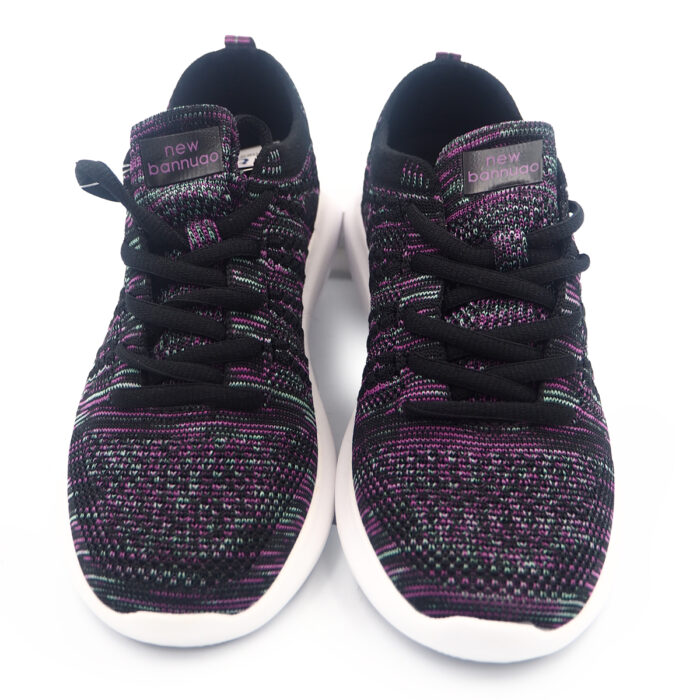 "Fabric Casual Sneakers for Girls - Women Fashion Sneakers Walk in Light Weight (wl50-02-purple black) " - Image 2