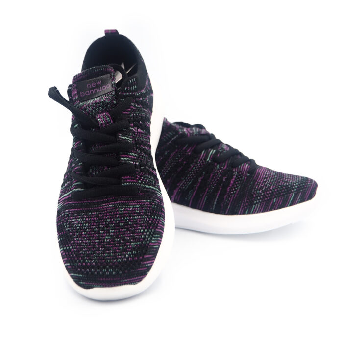 "Fabric Casual Sneakers for Girls - Women Fashion Sneakers Walk in Light Weight (wl50-02-purple black) " - Image 4
