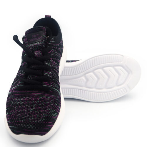 "Fabric Casual Sneakers for Girls - Women Fashion Sneakers Walk in Light Weight (wl50-02-purple black) "