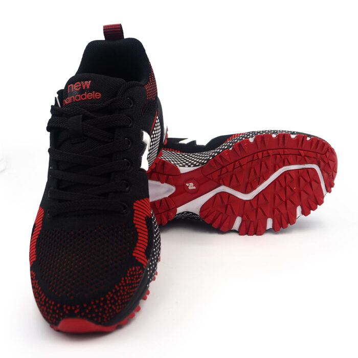 "Couple Outdoor Sport Shoes Running Hiking for Women Men Casul Sneakers (  wl23203-04-red black)" - Image 4