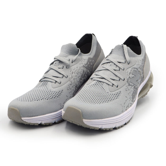 "Womens Running Shoes Sneakers Lace Up Fabric & Soft - Light Weight, Ladies Shoes - (WL663-02-Gray)" - Image 3