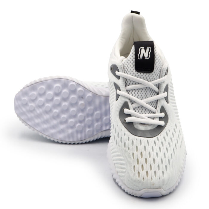 Ladies Shoes - Breathable Cushy Insole - Lce Up - Womens Shoe White (wl 1722-11 - White) - Image 5