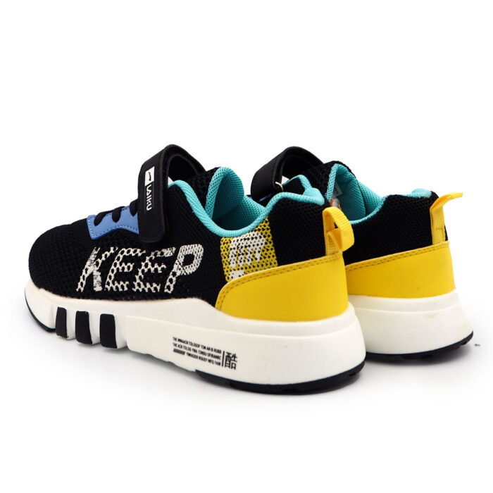 Boy's Sport Shoes, Light Weight, Brethable Black - Blue - Young Kasut Lelaki(9210 - Black Blue) - Image 4