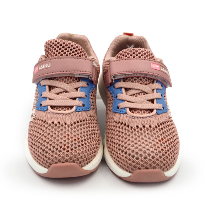 Laiku Pink Mesh Sneakers with White Sole for Girls, Ladies Kasut Wanita (9210- pink) - Image 2