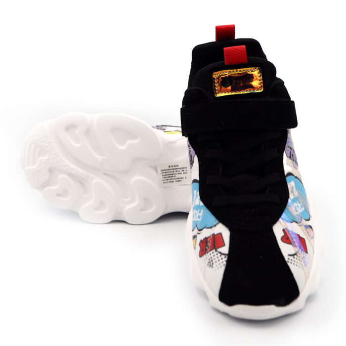 Fashion Sneakers with A PU Printed Upper, EVA Outsole, Lace-Up Closure, (1093679) - Image 5