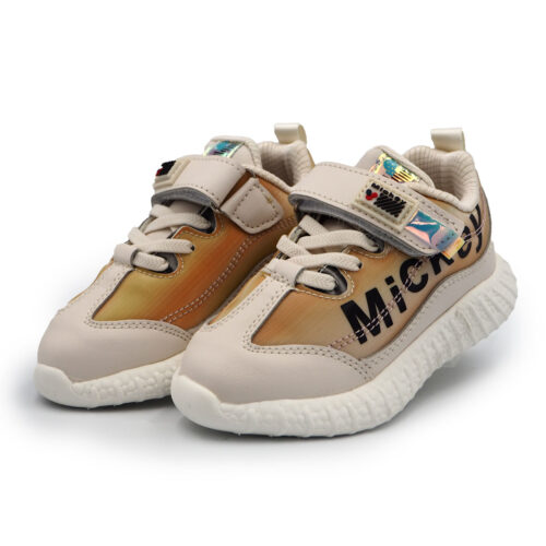 Mickey Boys Stylish School Shoes - Beige Color for Children Age 3 - 7 Years - Kasut Wanita (B - MN2352376 BEIGE)