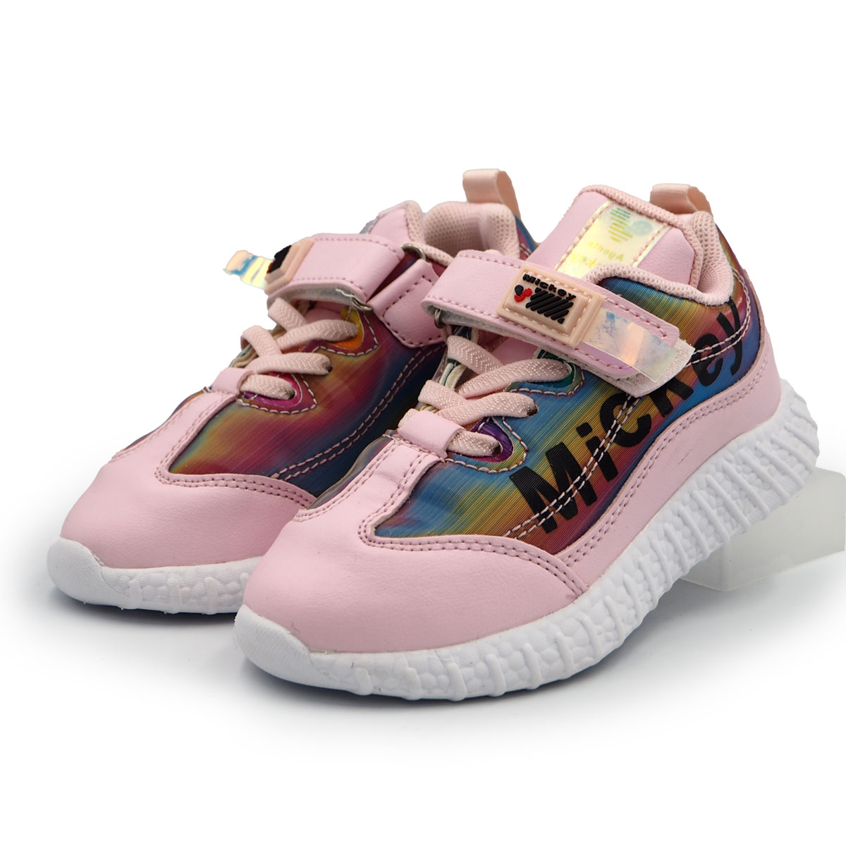 Mickey Girls Stylish School Shoes - Pink Color for Children Age 3 - 7 Years - Kasut Wanita (B - MN2352376 PINK )