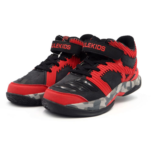 Cushion Training Shoes Athletic Shoes Anti-Slip Cushioning Synthetic For Man - Boys - Running ShoeB - KD5047Black Red