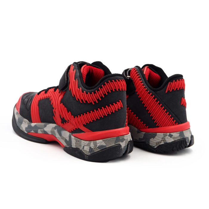 Cushion Training Shoes Athletic Shoes Anti-Slip Cushioning Synthetic For Man - Boys - Running ShoeB - KD5047Black Red - Image 3
