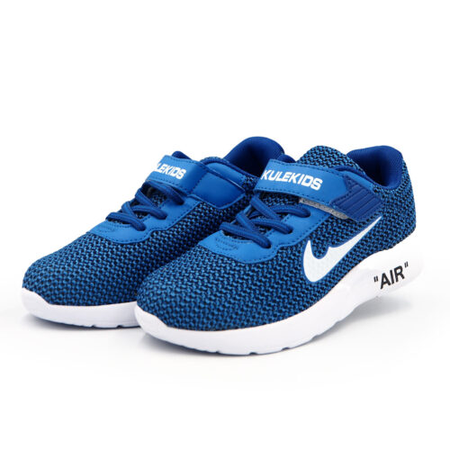 Kule Kids Boys Rubber Shoes School Sneakers Girl Korean Style Murah Kasut Kanak-Kanak Lelaki Children Sneakers B- kz3558 BLUE