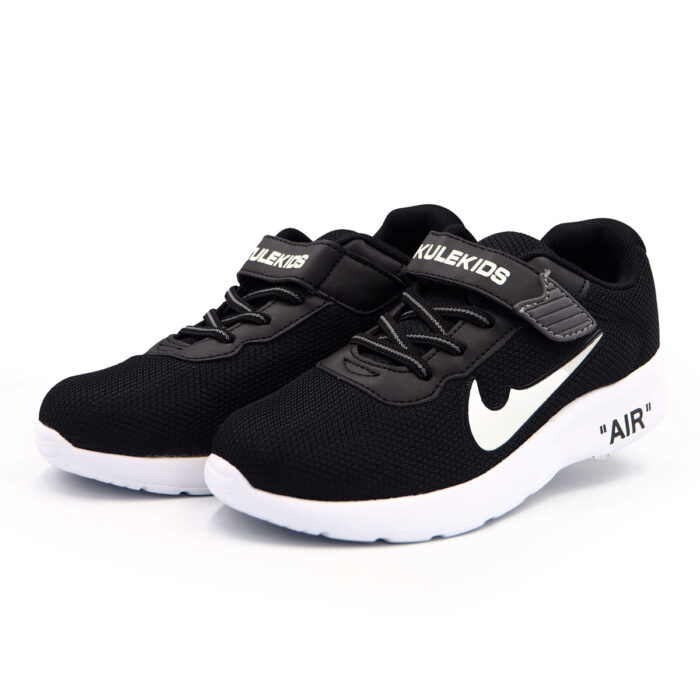 Kule Kids Boys Rubber Shoes School Sneakers Girl Korean Style Murah Kasut Kanak-Kanak Lelaki Children Sneakers kz3558 BLACK
