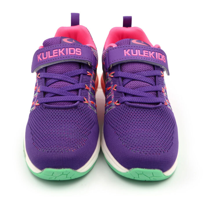 Kule Kids Girls Trainers Shoes Child School Sneakers Casual Fashion Outdoor Indoor Comfort Non Slip Mesh Flat Shoes Spring Summer Fall Pink PurpleB - kz3139 - purple - Image 2