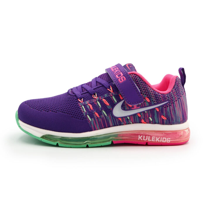Kule Kids Girls Trainers Shoes Child School Sneakers Casual Fashion Outdoor Indoor Comfort Non Slip Mesh Flat Shoes Spring Summer Fall Pink PurpleB - kz3139 - purple - Image 6